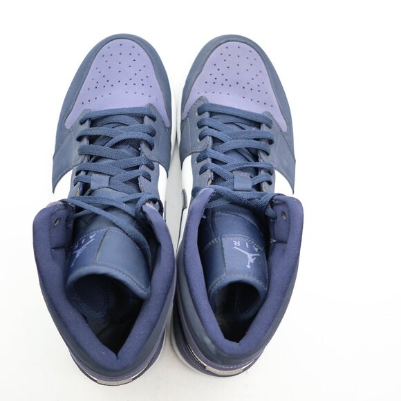 Nike Air Jordan 1 Mid Men's Size 12 Obsidian Sanded Purple Athletic Sneakers - Picture 9 of 9